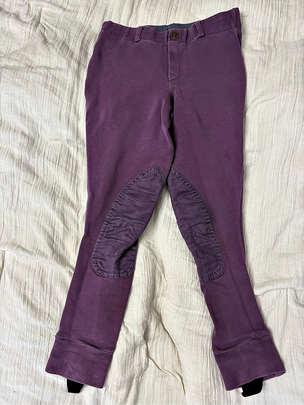 Girls Purple Equestrian Pants Size 8